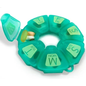 7 Day Pill Organizer Supplements - Aqua