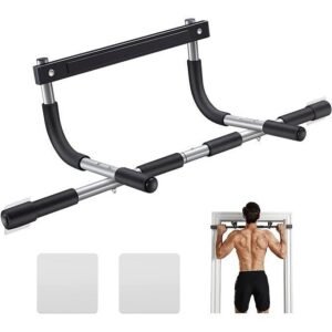 Pull Up Bar for Doorway | Thickened Steel Max Limit 440 lbs Upper Body Fitness Workout Bar