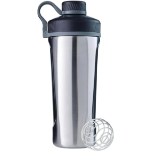 Shaker Cup Insulated Stainless Steel Water Bottle with Wire Whisk, 26-Ounce