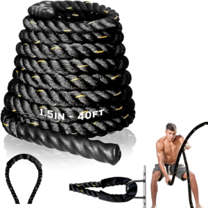 1.5/2 Inch Battle Ropes with Extra Protective Sleeve