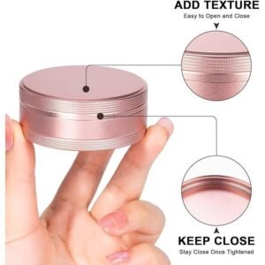 Pill Case 2 Compartment Metal Pill Box - Portable Travel Pill Container