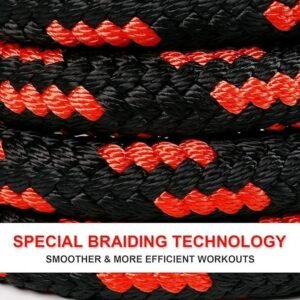 Heavy Battle Rope, Exercise Training Rope with Anchor Strap