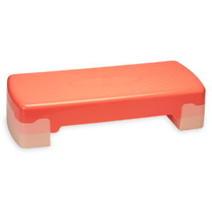 Aerobic Step Deck, Adjustable Height & Non Slip Surface, Coral